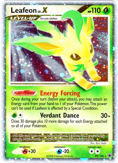 Pokémon Card Database - Majestic Dawn - #99 Leafeon Lv. X