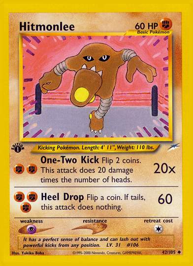 Hitmonlee - Darkness and to Light #75 Pokemon Card