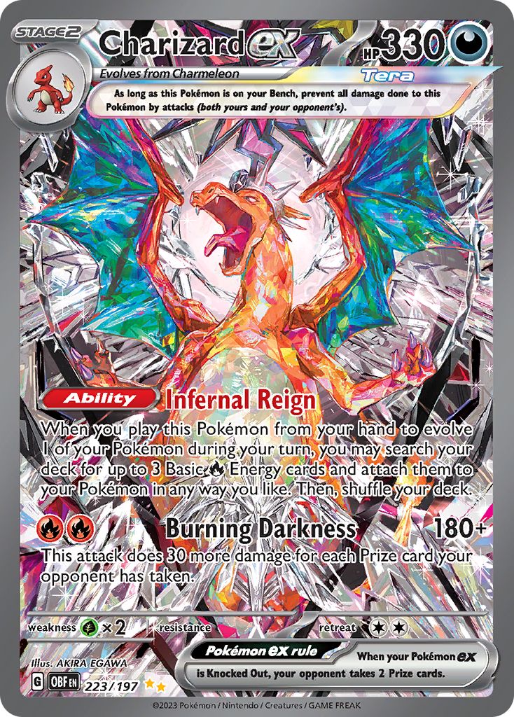 Serebii Pok mon Card Database Obsidian Flames 223 Charizard Ex