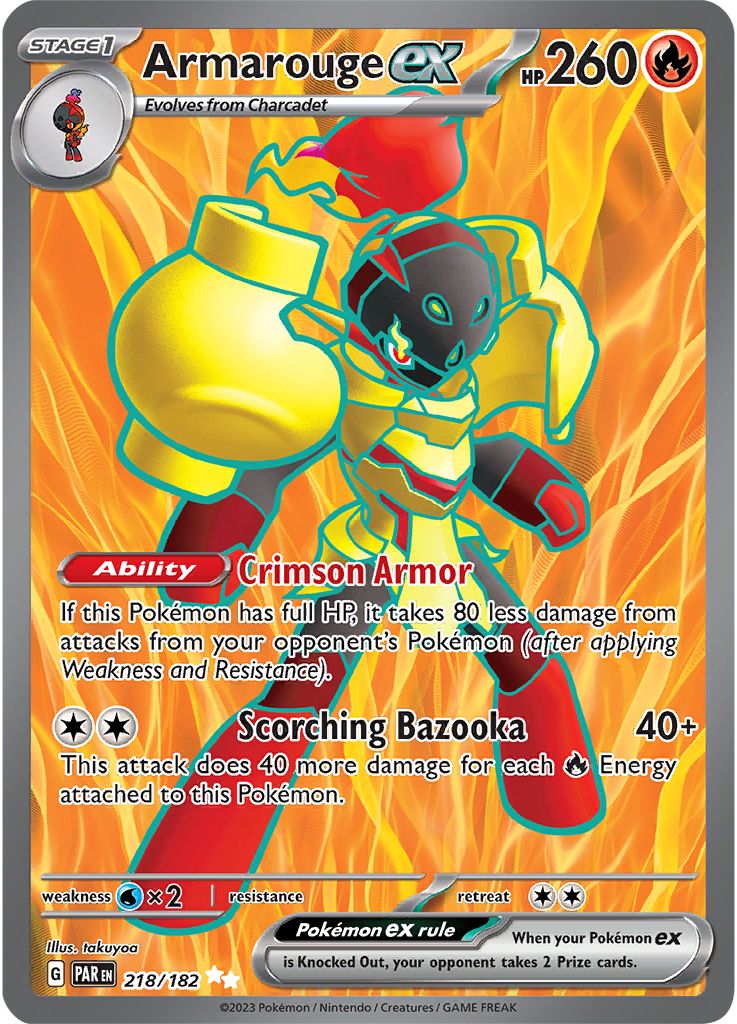 Pokémon Card Database - Paradox Rift - #124 Roaring Moon ex