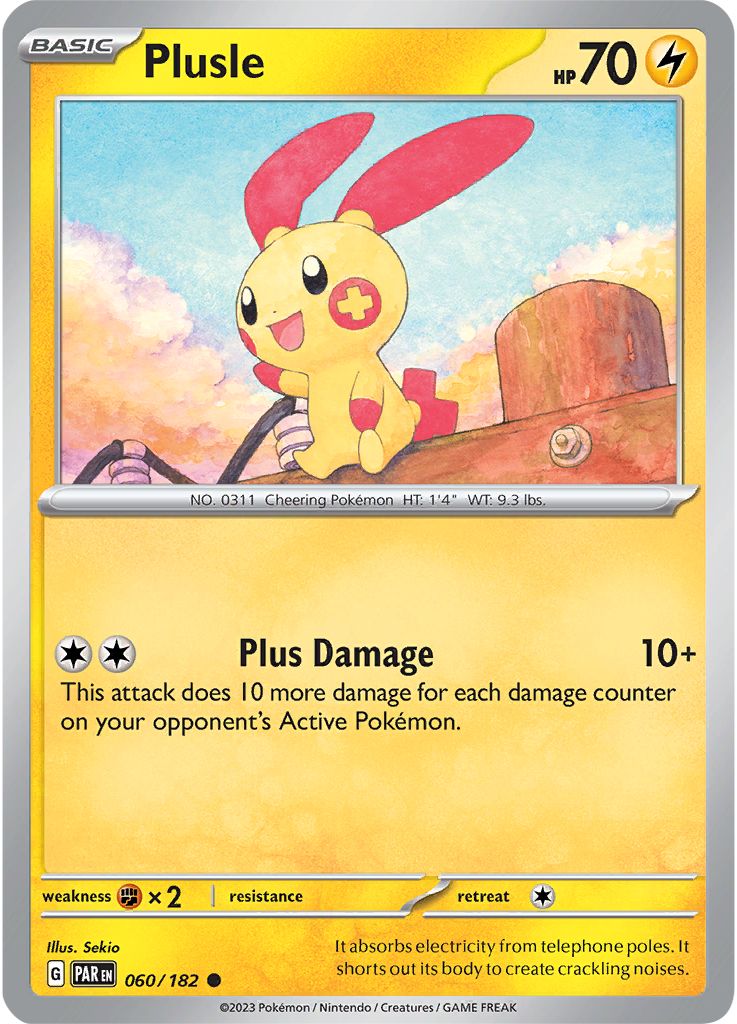 Pokémon Card Database - Paradox Rift - #60 Plusle