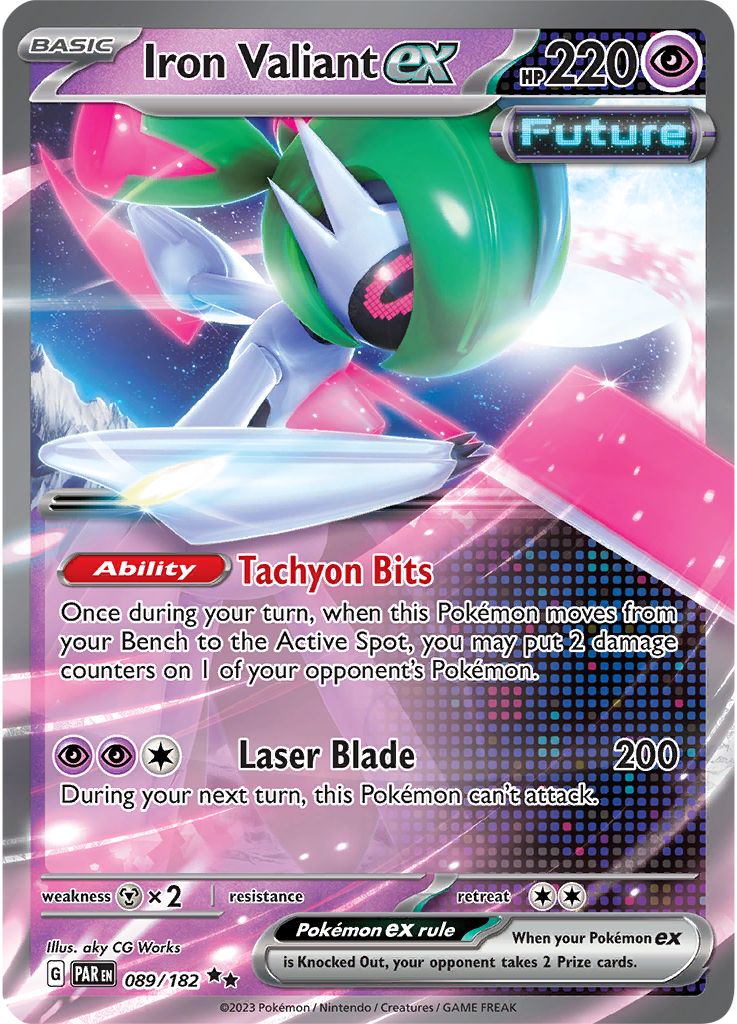 Serebii Pok mon Card Database Paradox Rift 89 Iron Valiant Ex