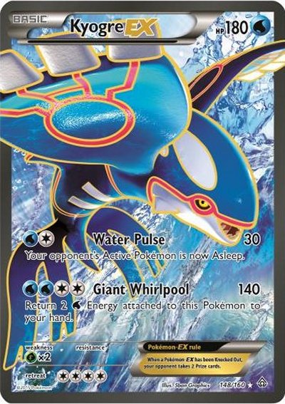 036 Carta Pokemon Kyogre EX Ingles