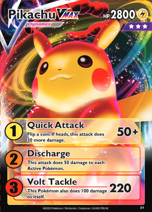 Pikachu vmax dynamax  Cool pokemon cards, Pokemon cards legendary