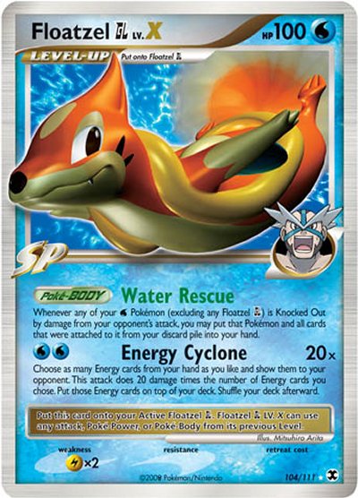 Pokémon Card Database - Rising Rivals - #104 Floatzel