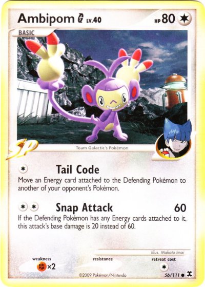 Aerodactyl - Platinum Rising Rivals Pokémon card 55/111