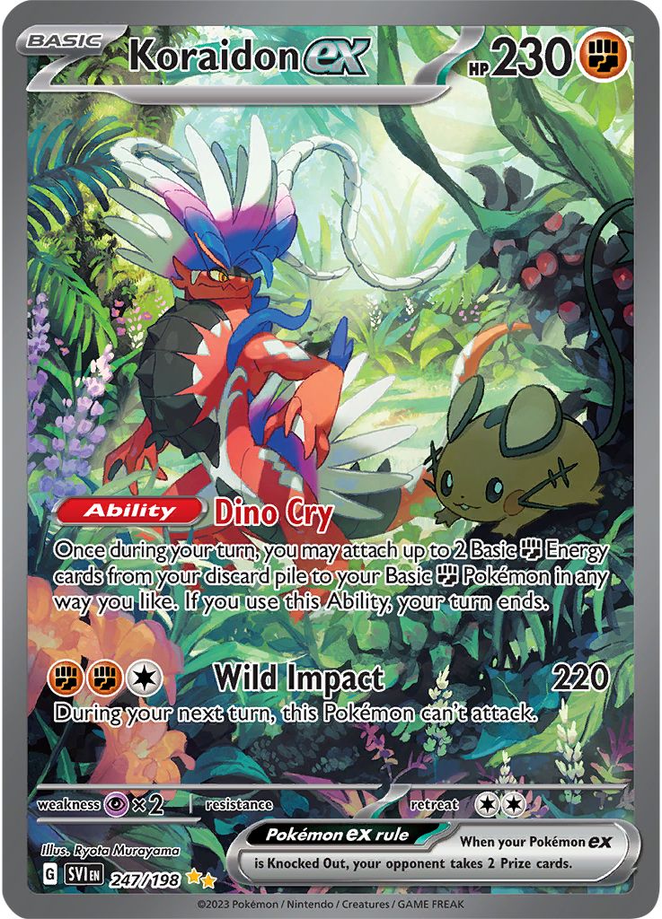 Serebii Pok mon Card Database Scarlet Violet 247 Koraidon Ex