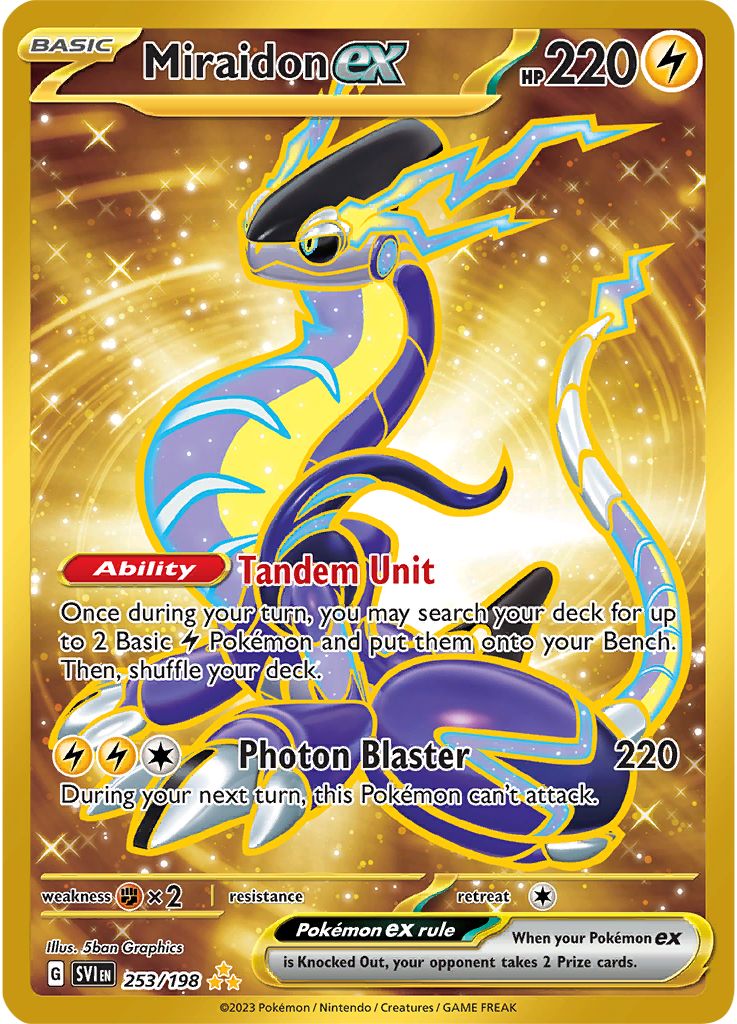 Serebii Pok mon Card Database Scarlet Violet 253 Miraidon Ex