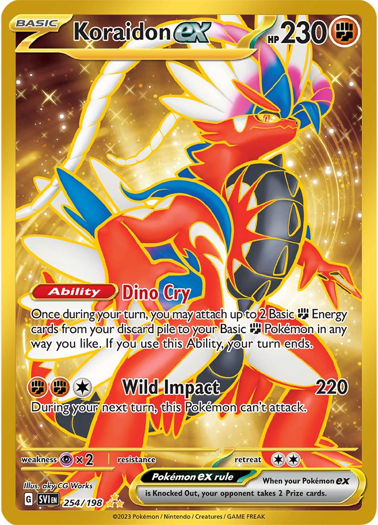 Serebii Pok mon Card Database Scarlet Violet 254 Koraidon Ex