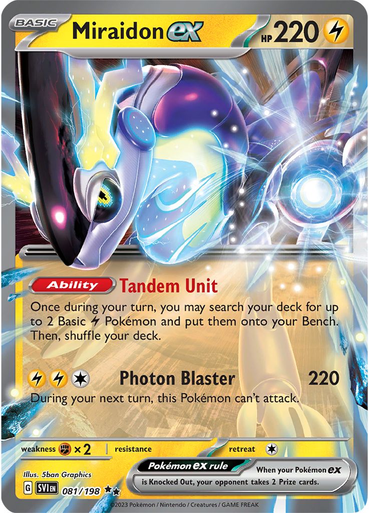 Serebii Pok mon Card Database Scarlet Violet 81 Miraidon Ex