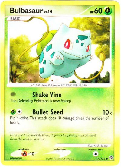 Pokémon Card Database - Base - #44 Bulbasaur