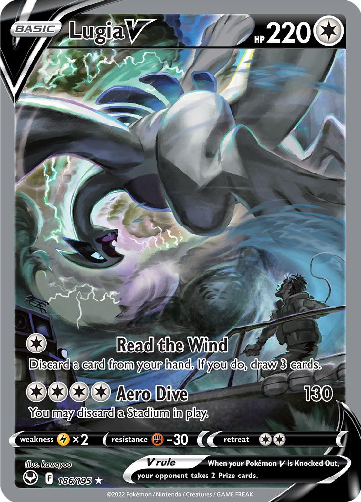 Serebii Pok mon Card Database Silver Tempest 186 Lugia V