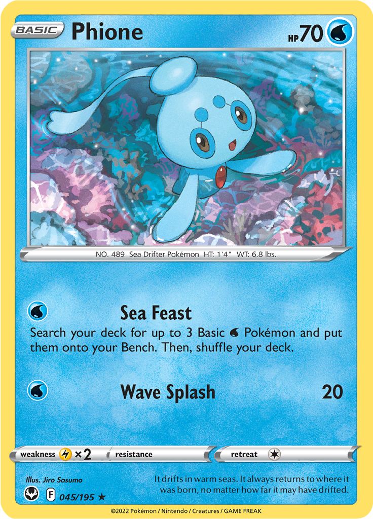 Pokémon Card Database - Silver Tempest - #45 Phione