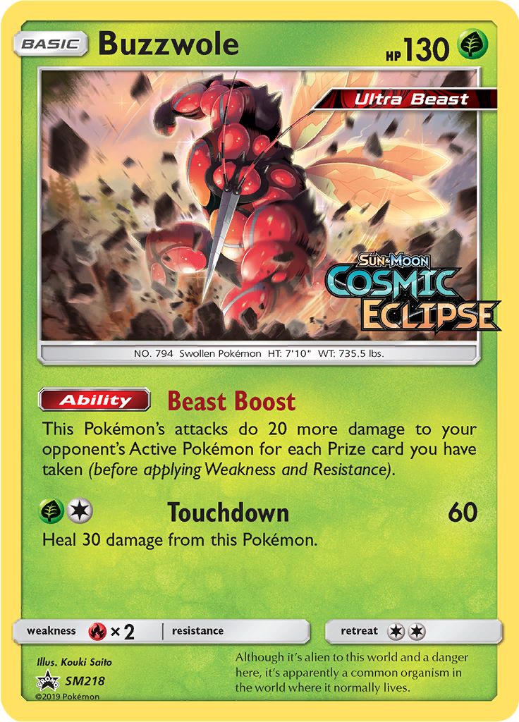 Pokémon Card Database - SM Promos - #218 Buzzwole