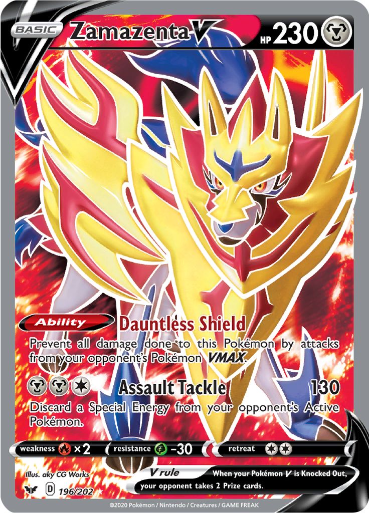 Zacian V - Top 11 Pokemon Cards in Sword & Shield #9 