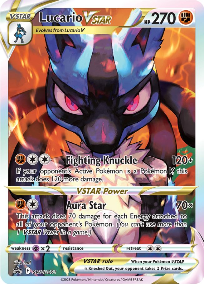 Serebii Pok mon Card Database SWSH Promos 291 Lucario VSTAR