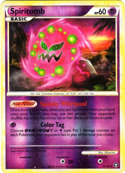 spiritomb pokemon card  Pokemon cards, Pokemon, My pokemon