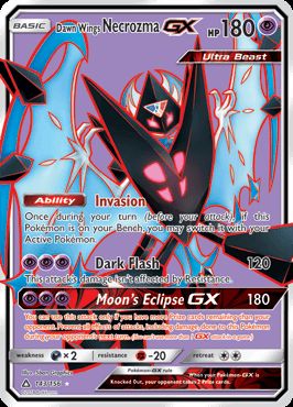 Pokémon Card Database - Ultra Prism - #90 Dusk Mane Necrozma GX