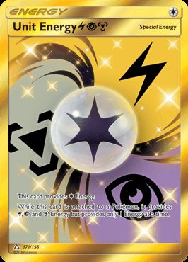 Pokemon Card Lunala GX Gold foil #172/156 Very Good Condition