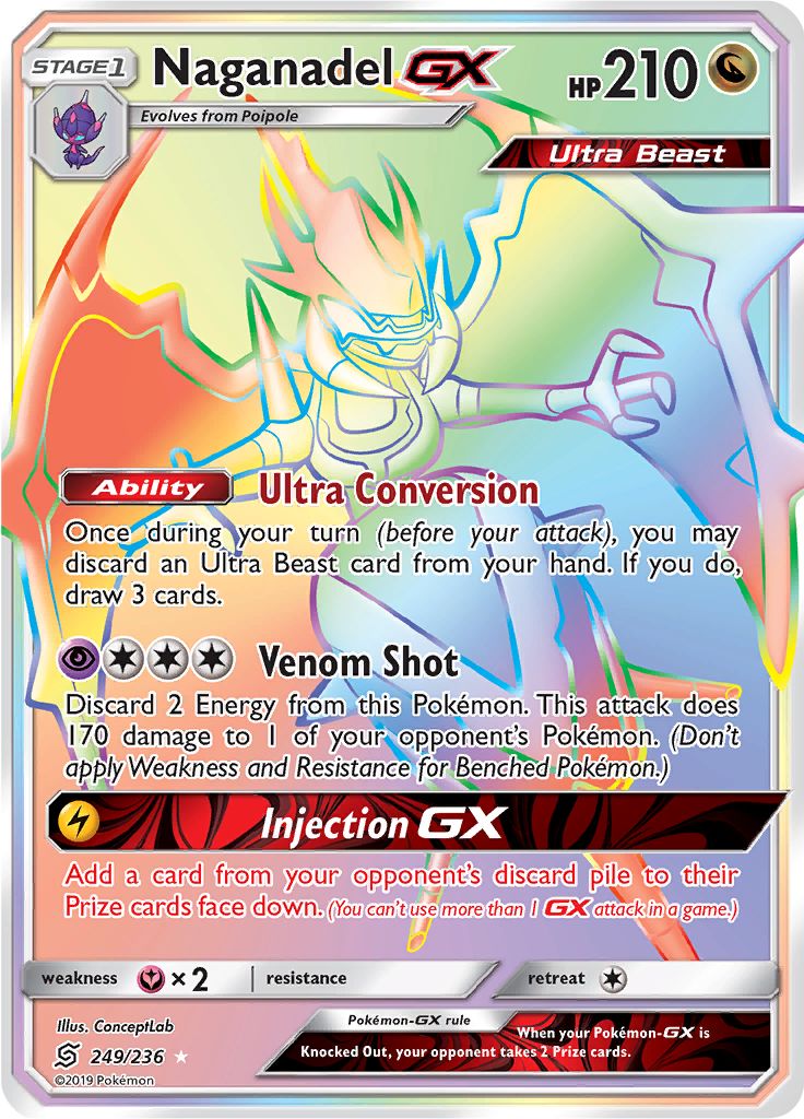 Pokémon Card Database - Hidden Fates - #63 Naganadel