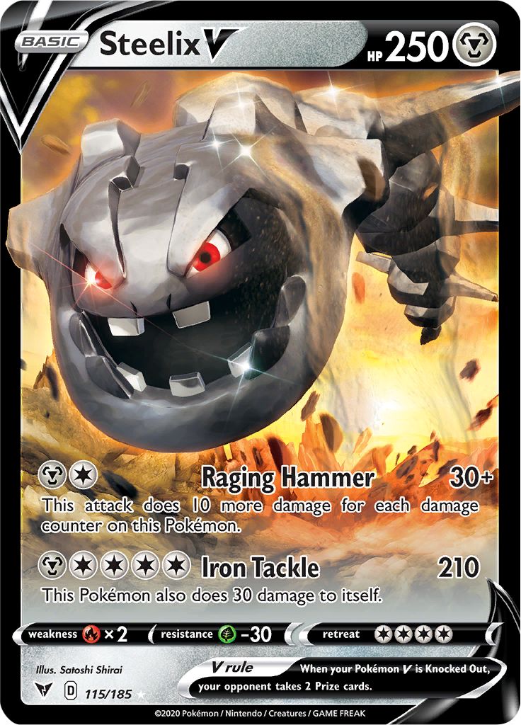 Serebii Net Pokemon Card Database Vivid Voltage 115 Steelix V