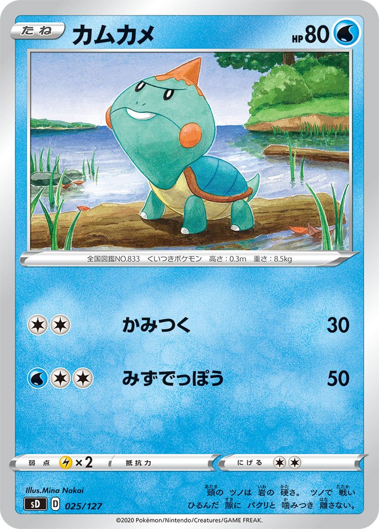 Chewtle in the V Starter Deck PokÃ©mon Trading Card Game Set. 
