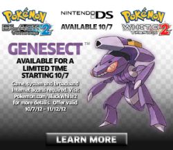 Pokmon Black 2 & White 2 - UK Genesect Event 