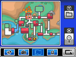 Pokémon SoulSilver/HeartGold Cities Map