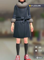 Fur Coat & Turtleneck Set