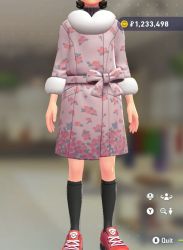 Fur Coat & Turtleneck Set