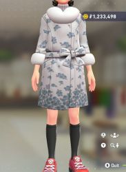 Fur Coat & Turtleneck Set