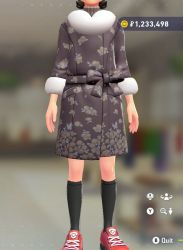 Fur Coat & Turtleneck Set