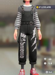 Big-Logo Overalls Set