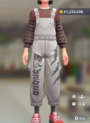 Big-Logo Overalls Set