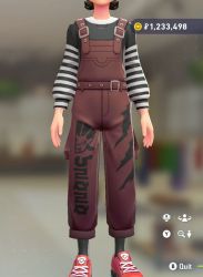 Big-Logo Overalls Set