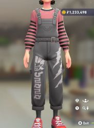 Big-Logo Overalls Set