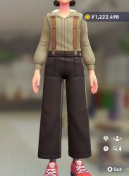 Suspender Pants Set