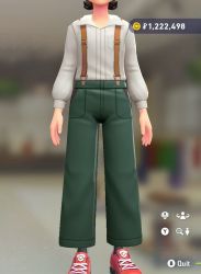 Suspender Pants Set