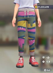 Patterned Track Pants