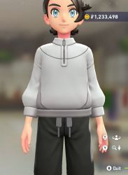 Leather Mix Pullover