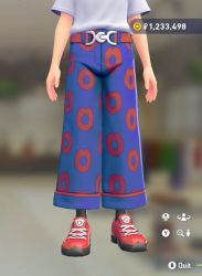 Kiss-Pattern Wide-Leg Pants Set