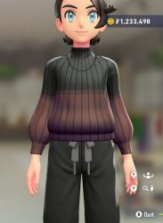 Two-Tone Turtleneck Sweater