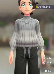 Two-Tone Turtleneck Sweater