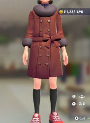 Fur Coat & Turtleneck Set