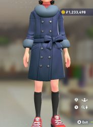 Fur Coat & Turtleneck Set