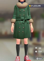Fur Coat & Turtleneck Set