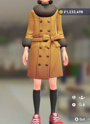 Fur Coat & Turtleneck Set