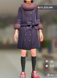 Fur Coat & Turtleneck Set