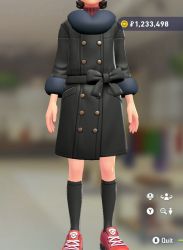 Fur Coat & Turtleneck Set