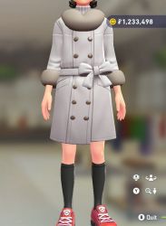 Fur Coat & Turtleneck Set